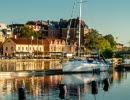 Sailing boat staying at Spikön Guest Harbor