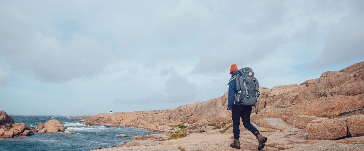 Woman hike in Lysekil