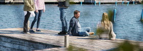 People attending a meeting in Bohuslän