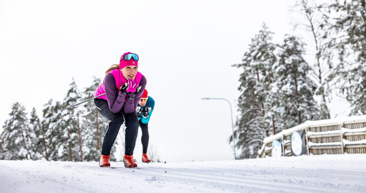 Skiing at Billingen