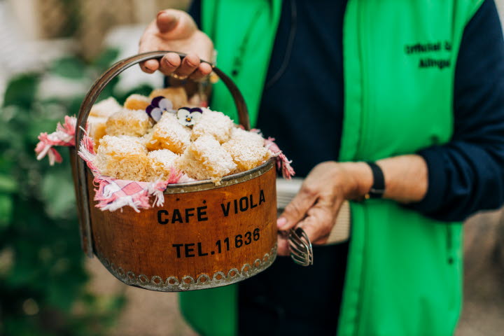 A basket of coffee bread.