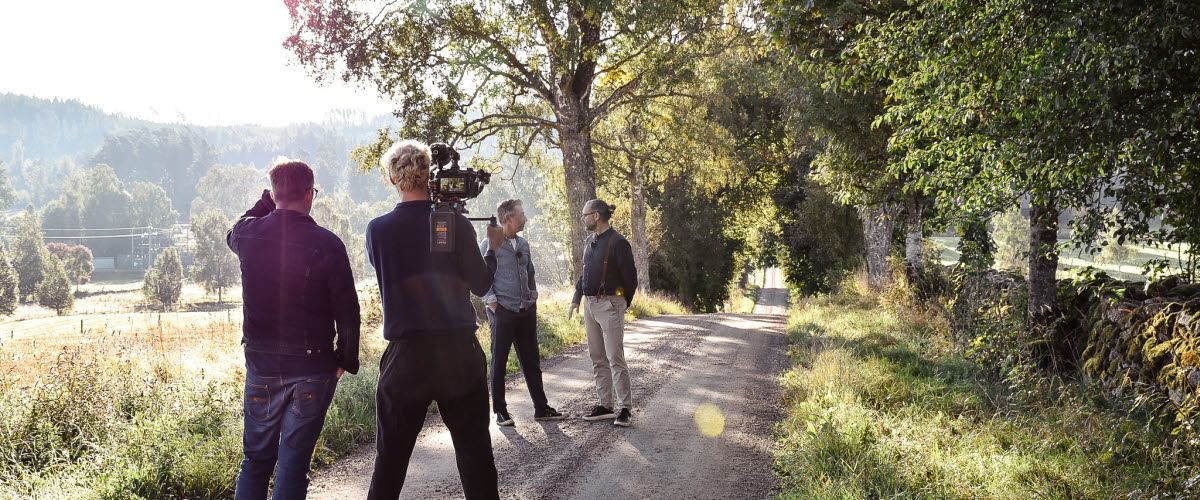 Kocken Tareq Taylor med filmteam