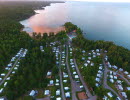 View of Ursand Camping site by Lake Vänern.