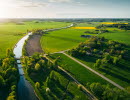 Drönarvy över Göta Kanal