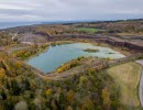 Stora Stenbrottet från ovan i höstskrud