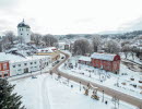 Maria Lundbäcks plats Uddevalla centrum vinter