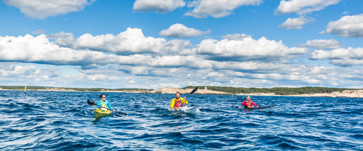 Kajak in the archipelago of Bohuslän